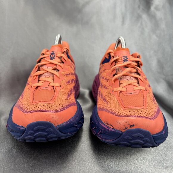 Hoka Speedgoat 5 Trail Running Shoes Women’s 9 B Fuchsia Pink Camellia Orange - Picture 6 of 17